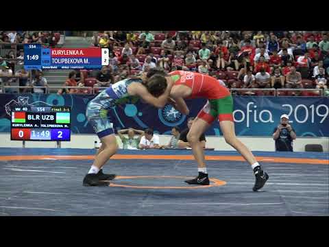 BRONZE WW - 40 kg: A. KURYLENKA (BLR) v. M. TOLIPBEKOVA (UZB)