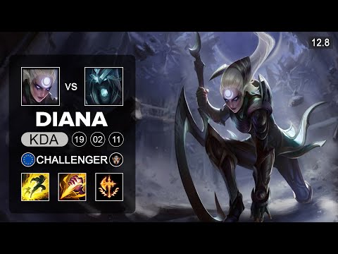 Diana vs Karthus Jungle - EUW Challenger - Patch 12.8 Season 12