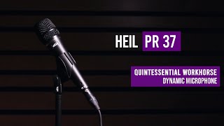 Video thumbnail for Heil Sound PR 37 Dynamic Microphone for Live Sound and Vocal Recording by Heil Sound