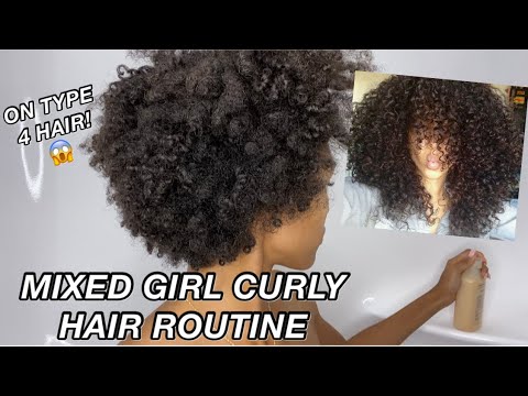 Mixed Girl Hair Routine On Type 4 Hair | Will It...