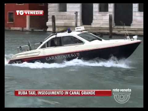 VENEZIA TG - 07/05/2016 - RUBA TAXI, INSEGUIMENTO IN CANAL GRANDE, ARRESTATO 21ENNE