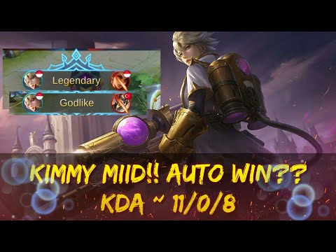 KIMMY HYPER CARRY | RANK GAMEPLAY | Mobile Legends