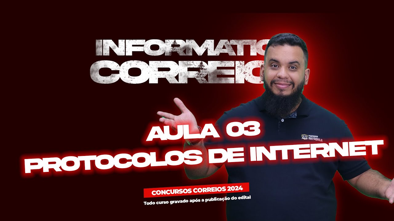 Informática  para concurso - Aula 03 -  Internet  -  Protocolos de internet