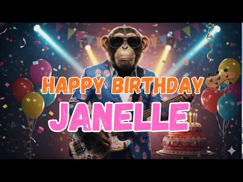 JANELLE Happy Birthday Song - Happy Birthday to Janelle