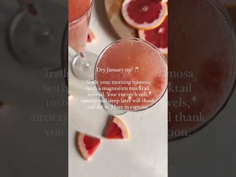 GRAPEFRUIT MIMOSA MOCKTAILS. Hormone-friendly eats #shorts