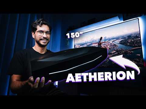 150 POLEGADAS a 30CM de distância! | O novo Projetor Aetherion PRO é imbatível!