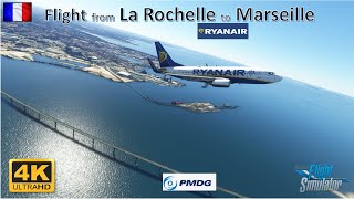 FS 2020 - A Passenger Life - Flight La Rochelle to Marseille Provence - B737-700 PMDG Ryanair