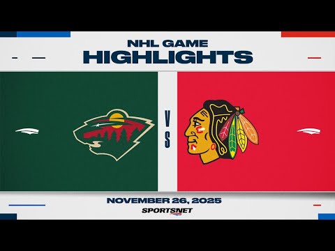 NHL Highlights | Wild vs. Blackhawks - November 26, 2025