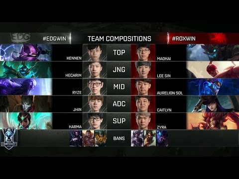 【S6全球總決賽】八強賽 ROX vs EDG #2