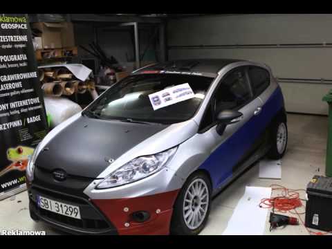 Paweł Krysiak Rally Team - Fiesta R2 - oklejenie Agencja Reklamowa GEOSPACE