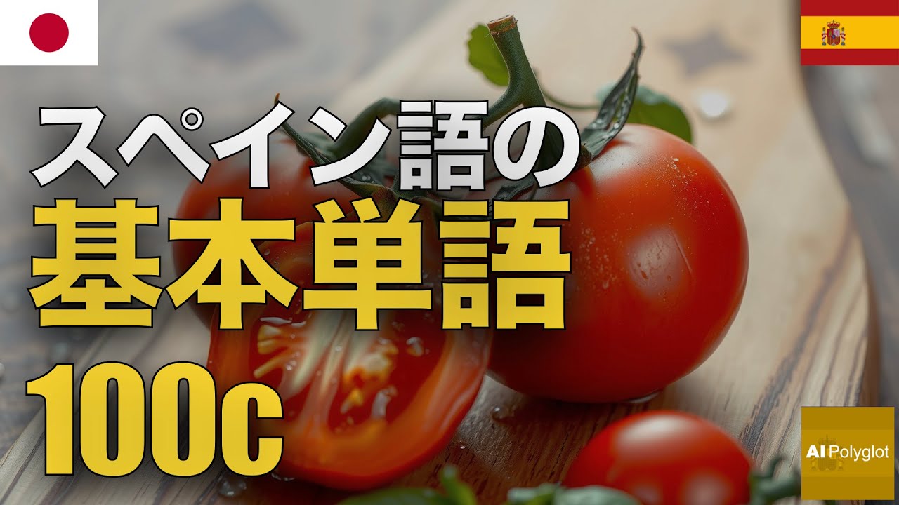 スペイン語の基本単語100c | 聞き流し | Spanish | 実用例文付き