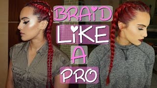 HOW TO FRENCH/DUTCH BRAID for beginners