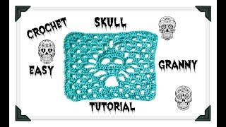Crochet Granny Skull Easy Tutorial