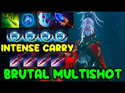 INTENSE CARRY DROW RANGER - BRUTAL MULTISHOT - FULL TEAM FIGHT - DOTA 2 GAMEPLAY