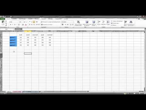 comment appliquer excel