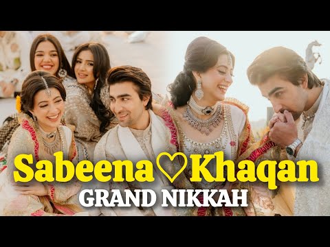 Khaqan Shahnawaz and Sabeena Syed Nikkah ♥ | Khaqan and Sabeena wedding |
