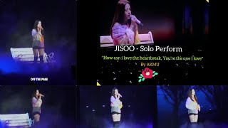 Download lagu Jisoo Blackpink cover 'How can i love the heartbreak, you're the one i love' || Tokyo Dome 2019 mp3