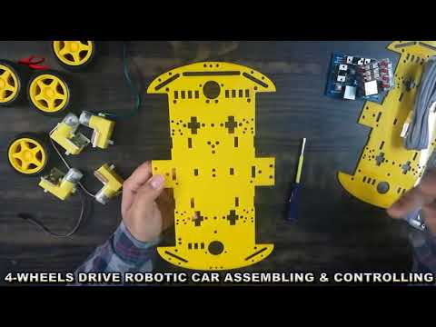 Embeddinator 4 Wheels Drive (4-WD) Robotic Multipurpose DIY Smart Car Kit