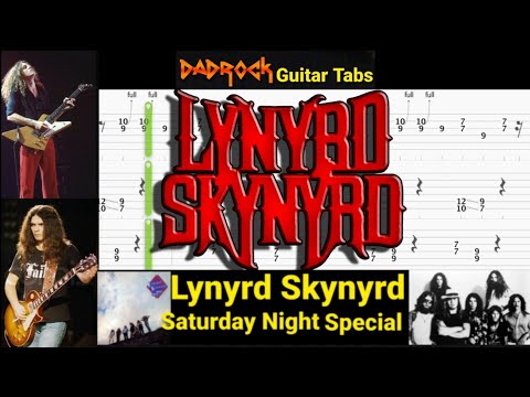 Saturday Night Special - Lynyrd Skynyrd - Guitar + Bass TABS Lesson