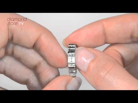 JG28 - 0.50ct Jessica Diamond Half Eternity Ring In Platinum