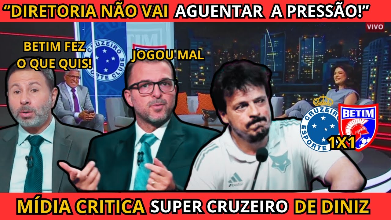 BANCADA CRITICOU FORTE FERNANDO DINIZ! ''ESQUEMA MANJADO'' , CRUZEIRO FICA NO EMPATE E SAI VAIADO.