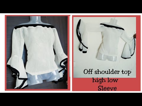Making of Off-Shoulder High-Low Sleeve Top