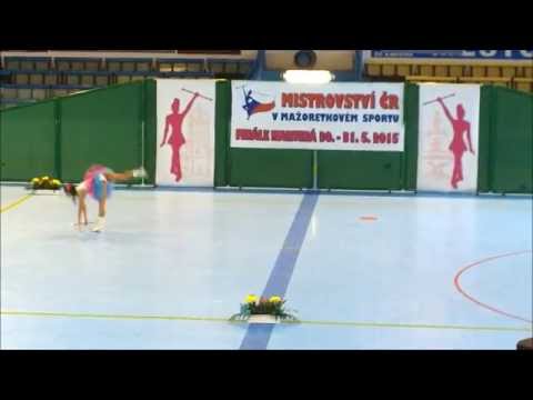 Mažoretky Elité Ostrava Poruba Kačka Tomášková 10.místo + postup na ME