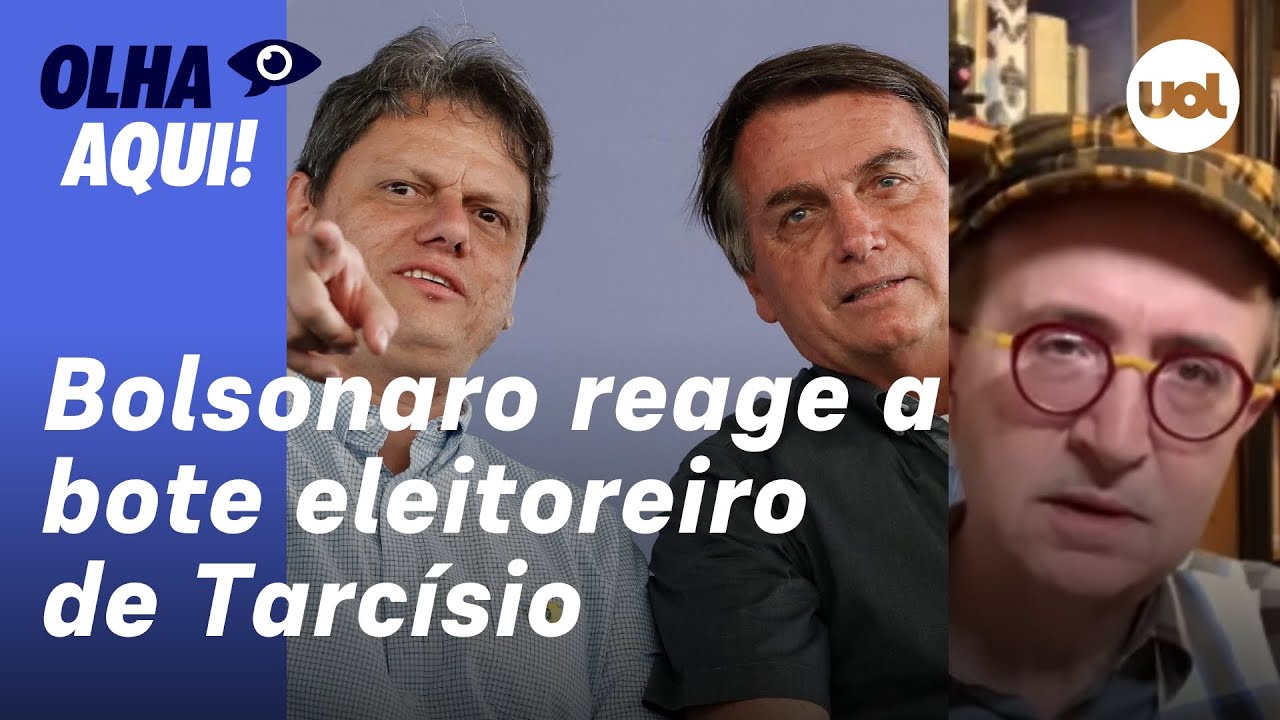 Reinaldo: Bolsonaro reage a investida presidencial de Tarcísio e reafirma: ele próprio é o candidato