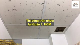 Làm trần nhựa thả