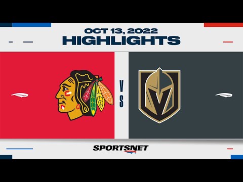NHL Highlights | Blackhawks vs. Golden Knights - October 13, 2022
