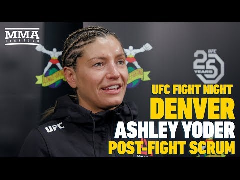 UFC Denver: Ashley Yoder Emotional Longtime Coach Missed First UFC Win - MMA Fighting