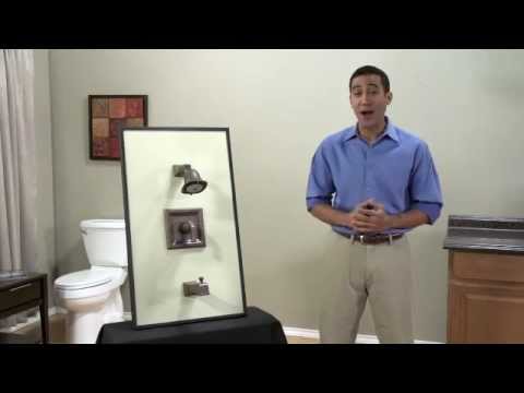 Town Square 2.5 GPM Tub and Shower Trim Kit with Rain Showerhead and Lever Handle // POLISHED CHROME // YouTube Video