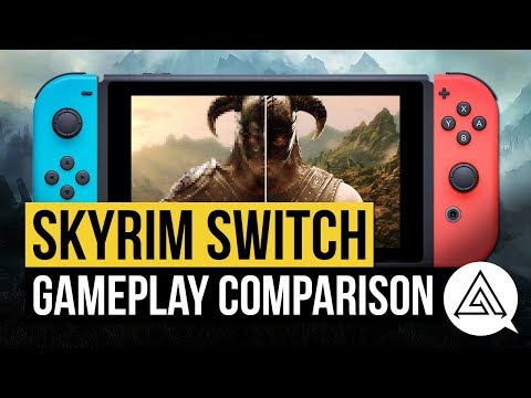 Skyrim Switch Gameplay & Comparison w/ Xbox One X