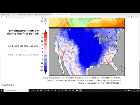 USA Forecast: Dangerous Cold From North To South (10-02-21)