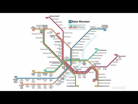 Netzplan U-Bahn München Animiert