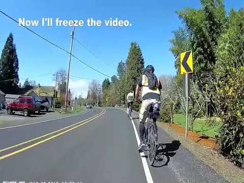 Orange thrown from vehicle hits cyclist Lebanon Oregon