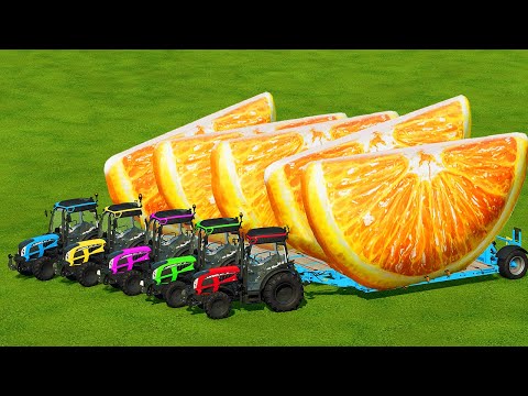 LOAD AND TRANSPORT ORANGES WITH LANDINI MINI TRACTOR - Farming Simulator 22