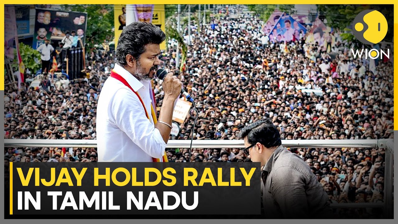 Vijay Holds First Public Rally in Tamil Nadu After Karur Stampede | WION