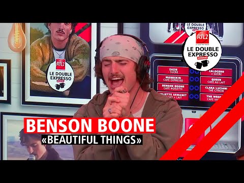 Benson Boone interprète \Beautiful Things\ dans Le Double Expresso RTL2 (22/03/24)