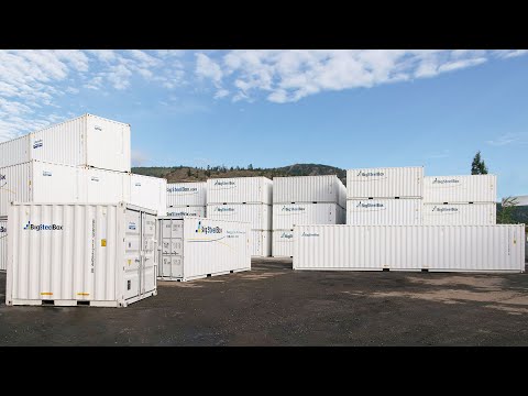 Part of a video titled Tips for Buying a New or Used Shipping Container - YouTube