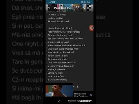 Antonio picant × Liviu Teodorescu, Ma ia cu inima(versuri)