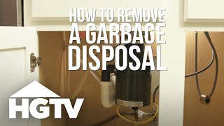 How to Remove a Garbage Disposal | HGTV