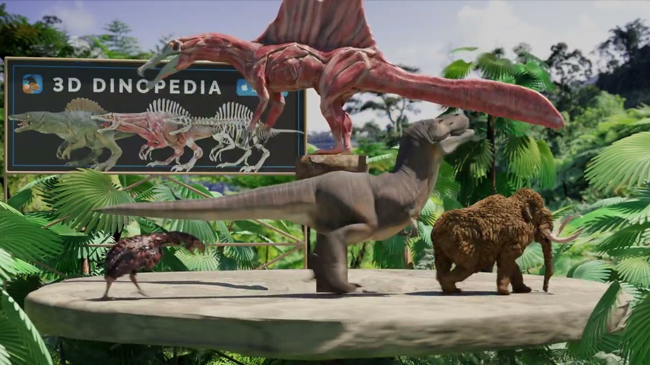 T-Rex and his friends Dr. Livesey Walk | 3D Dinopedia