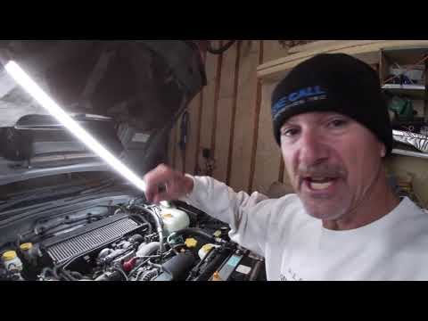 How to Install an Engine Block Heater,  Subaru, Subaru Forester, 2.0L Turbo.  AND she's a 5 Speed!