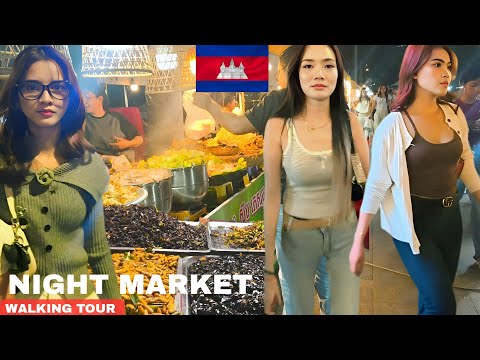 Incredible Cambodia Street Food Collection | Night Market Walk Tour in Phnom Penh City & Real Life