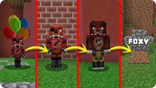 FOXY ANIMATRÓNICO FNAF VS LA VIDA EN MINECRAFT | SI EL CICLO DE VIDA EXISTIESE EN MINECRAFT
