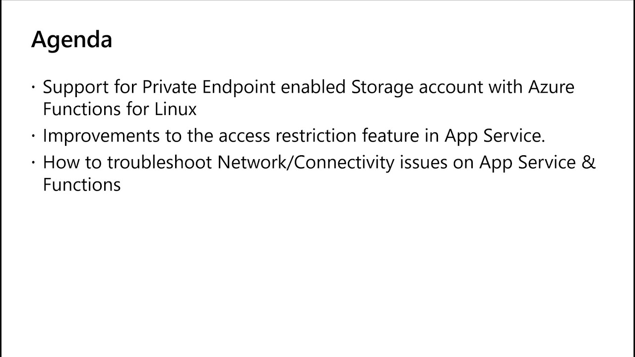 Latest Azure App Service/Functions networking and access restriction updates