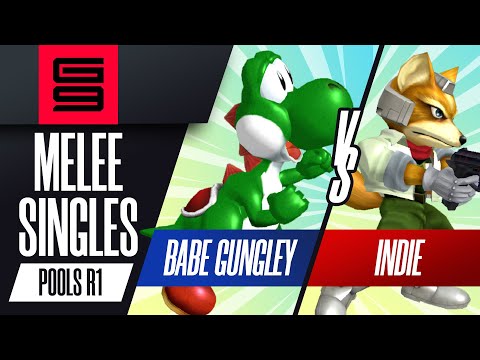 Babe Gungley (Yoshi) vs Indie (Fox) - Melee Singles Pools Winners Round 1  - Genesis 9