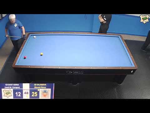 LLIGA CAT. 3 BANDES/ 4ª/ RJ.M. CAMPOS (Sant Adrià)-R. PÉREZ (Vilanova)