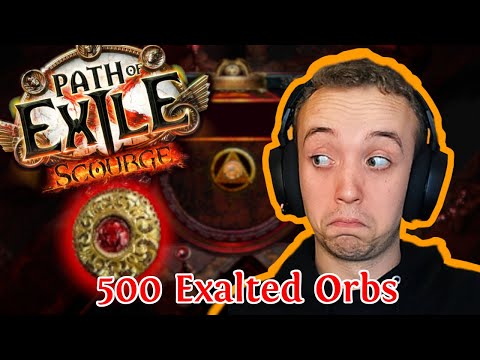 PATH OF EXILE 3.16 - DOUBLE CORRUPTING 5 ITEM QUANTITY SUPPORTS - 500 EXALTED ORB DOUBLE CORRUPT!!